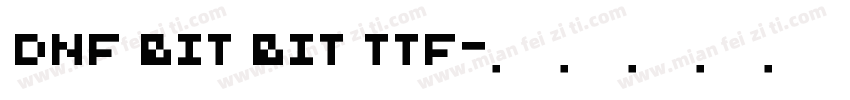 DNF BIT BIT TTF字体转换